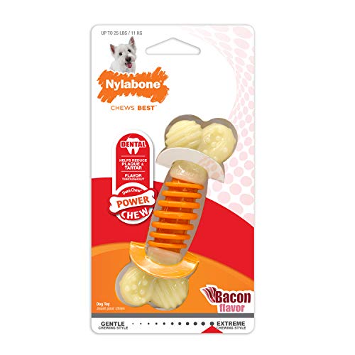 Product Cover Nylabone PRO Action dog Bone Dental Chew Toy, Small