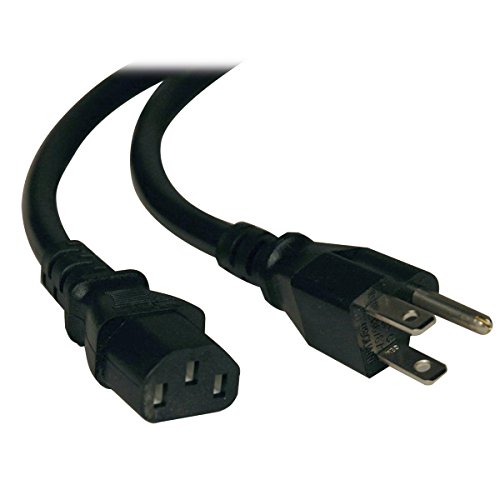 Product Cover Tripp Lite Heavy-Duty Computer Power Cord 14AWG 15A (NEMA 5-15P to IEC-320-C13) 2-ft.(P007-002)