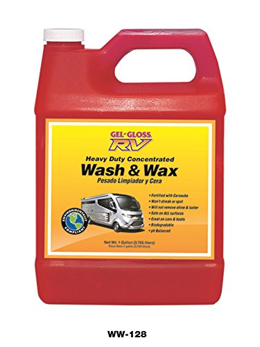 Product Cover Gel-Gloss RV Wash and Wax - 128 oz. - WW-128