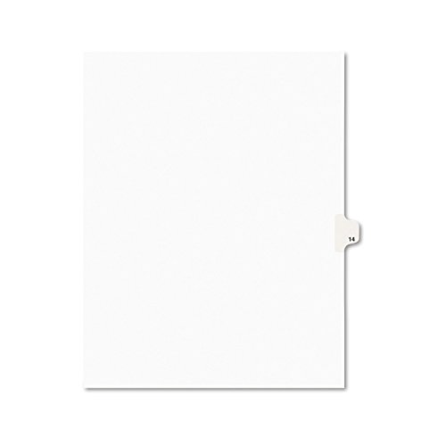 Product Cover Avery Individual Legal Exhibit Dividers, Avery Style, 14, Side Tab, 8.5 x 11 inches, Pack of 25 (11924), White