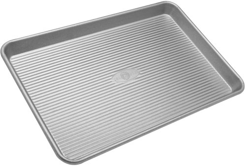 Product Cover USA Pan Bakeware Half Sheet Pan, Warp Resistant Nonstick Baking Pan, Made in the USA from Aluminized Steel - 1050HS