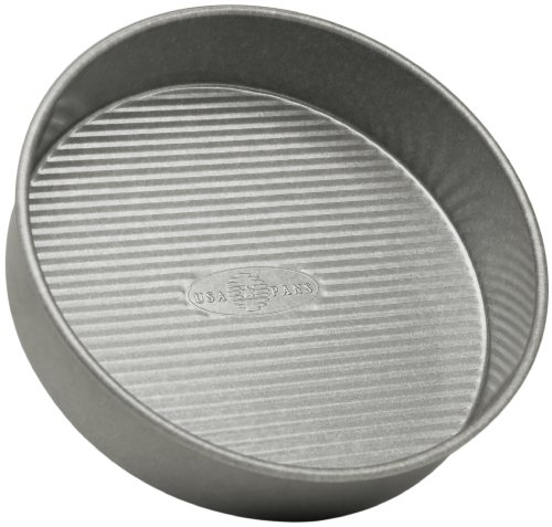 Product Cover USA Pan Bakeware 1070LC  Round Cake Pan, 9 inch, Nonstick & Quick Release Coating, 9-Inch