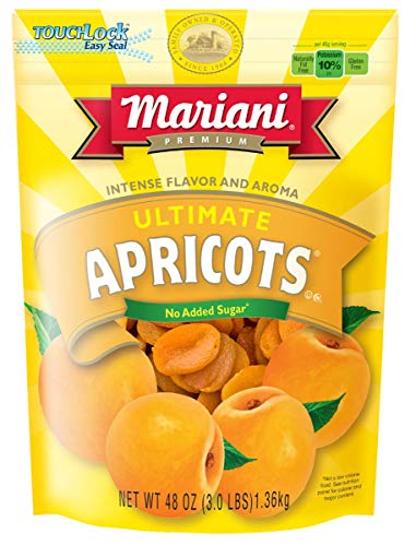 Product Cover Mariani - Ultimate Apricots (48oz - Pack of 1) - Good source of Vitamin E and Potassium - Healthy Snack for Kids & Adults