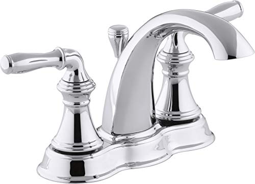 Product Cover KOHLER Devonshire Bathroom Sink Faucet, Polished Chrome, 393-N4-CP