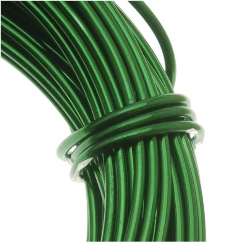 Product Cover BeadSmith WCR-4110 11.8m Aluminum Craft Wire, Kelly Green, (12 gauge/39ft)