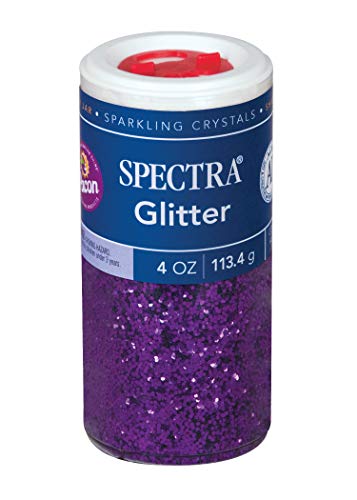 Product Cover Pacon Spectra Glitter Sparkling Crystals, Purple, 4-Ounce Jar (91630)