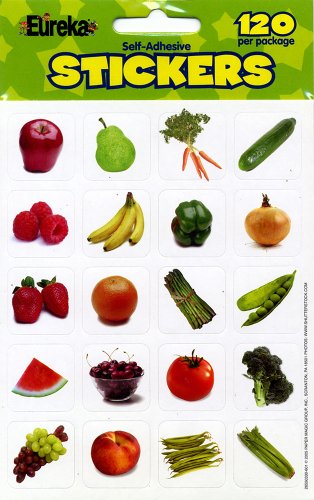 Product Cover Eureka Fruits and Vegetables Photos Stickers
