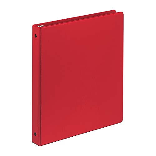 Product Cover Samsill 1 Inch Value Document Storage 3 Ring Binder, Round Ring, 11 x 8.5 Inches,  Red (11303)