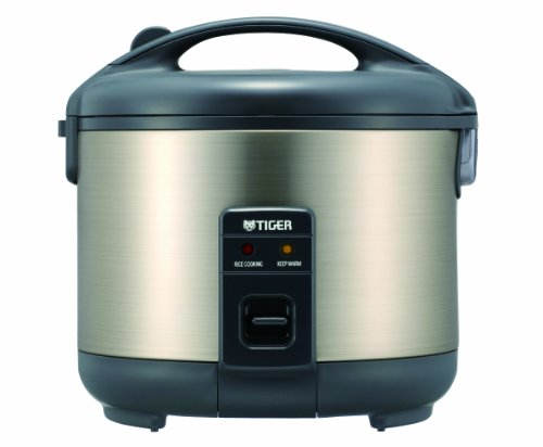Product Cover Tiger JNP-S10U-HU 5.5-Cup (Uncooked) Rice Cooker and Warmer, Stainless Steel Gray