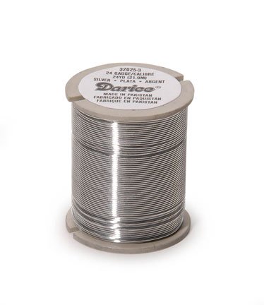 Product Cover Darice Beading Wire - 24 Gauge - Silver - 24 yards