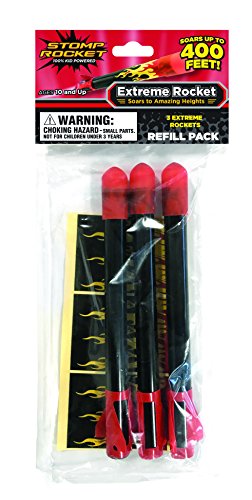 Product Cover Stomp Rocket Extreme Rocket (Super High Performance) Refill Pack, 3 Rockets [Packaging May Vary]