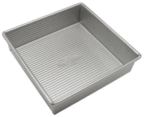 Product Cover USA Pan Bakeware Square Cake Pan, 8 inch, Nonstick & Quick Release Coating, Made in the USA from Aluminized Steel