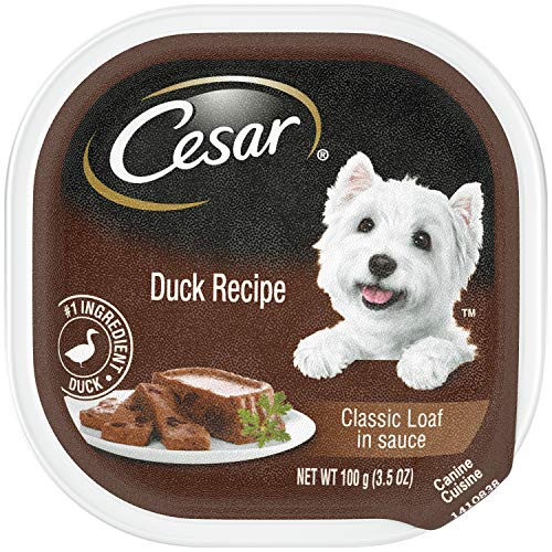 Product Cover CESAR Soft Wet Dog Food Classic Loaf in Sauce Duck Recipe, (24) 3.5 oz. Easy Peel Trays