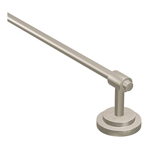 Product Cover Moen DN0724BN Iso 24-Inch Single Towel Bar, Brushed Nickel