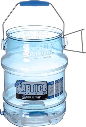 Product Cover San Jamar Shorty Saf-T-Ice Commercial Ice Tote, 5 gal, (1 Pack)