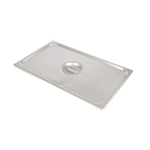 Product Cover Update International STP-100CHC S/Steam Table Pan Cover, Full Size Notched, 18-8 Stainless Steel AISI-304