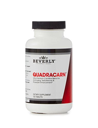 Product Cover Quadracarn 120 Tablets. 4X-Potency Multi-Carnitine Formula for fat loss, muscle definition, vascularity, testosterone, sexual health, mood, energy, anti-aging.