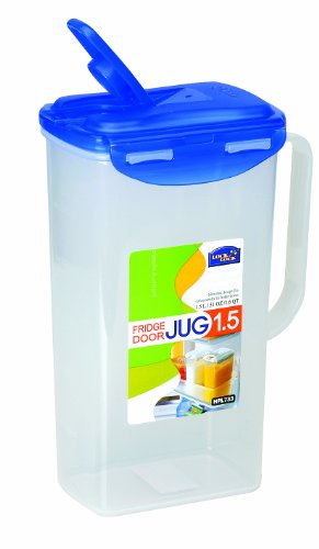 Product Cover Lock&Lock 51-Fluid Ounce Water Jug with Flip Top Lid, Polypropylene, 6.2-Cup