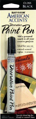 Product Cover Rust-Oleum 222643 American Accents Gloss Decorative Paint Pens 1/3-Ounce, Black