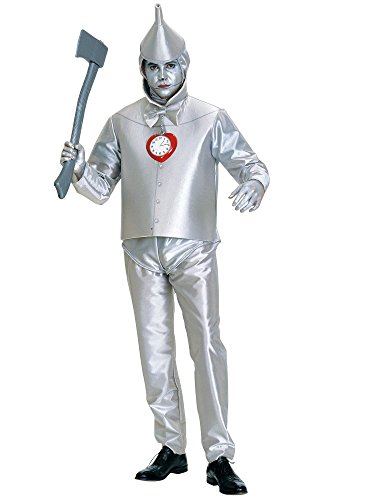 Product Cover Rubie's Costume Co Men's Wizard Of Oz Tin Man Costume, Silver Metallic, Plus