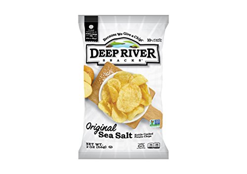 Product Cover Deep River Snacks Kettle Chips, Original Salted, 2-Ounce Bags (Pack of 24)