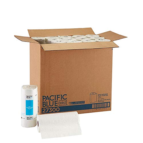 Product Cover Pacific Blue Select 2-Ply Perforated Roll Paper Towels by Georgia-Pacific Pro, 100 Sheets Per Roll, 30 Rolls Per Case,white - 27300