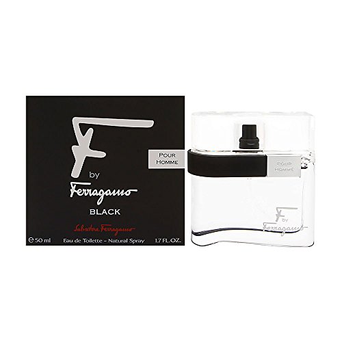 Product Cover Salvatore Ferragamo F Black Eau De Toilette Spray for Men, 1.7 Fl Oz