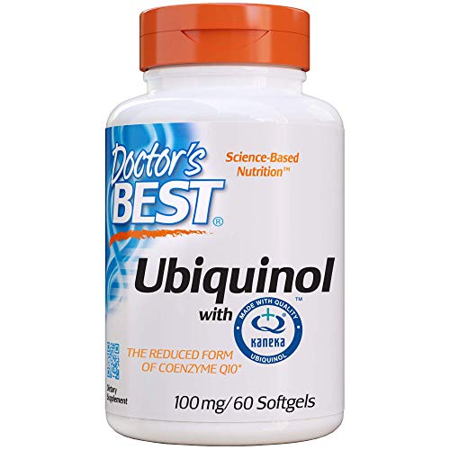 Product Cover Doctor's Best Ubiquinol with Kaneka QH, Non-GMO, Gluten Free, Soy Free, Heart Health, 100 mg, 60 Softgels