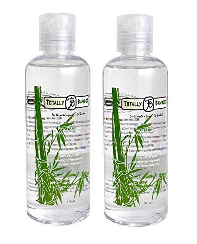 Product Cover Totally Bamboo Revitalizing Mineral Oil for Bamboo and Hardwood Cutting Boards, Two 8-Ounce Bottles