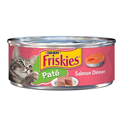 Product Cover Purina Friskies Pate Wet Cat Food, Salmon Dinner - (24) 5.5 oz. Cans