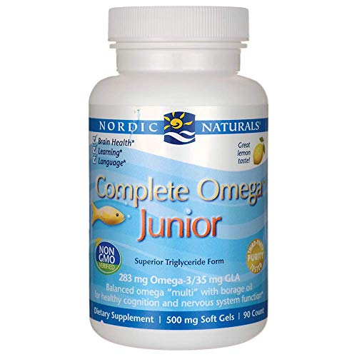 Product Cover Nordic Naturals - Complete Omega Junior, Promotes Brain, Bone, and Nervous and Immune System Health, 90 Soft Gels