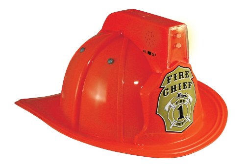 Product Cover Jr. Fire Fighter Red Helmet w/Lights & Siren Costume Hat Child