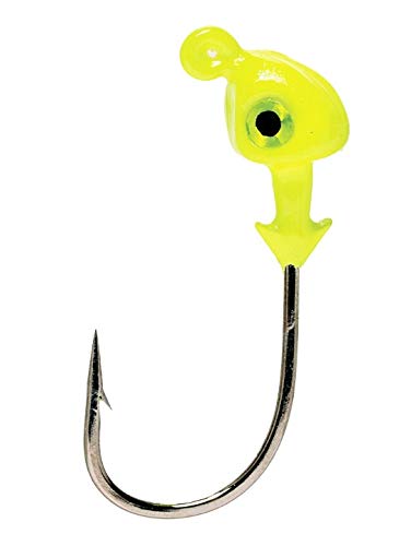 Product Cover Strike King Saltwater Flats Jig Head Bait (Chartreuse, 0.25-Ounce)