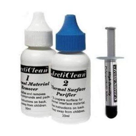 Product Cover Arctic Silver 5 Thermal Compound 3.5 Grams with ArctiClean 60 ML Kit (D132)