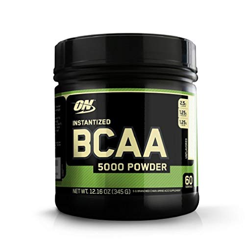 Product Cover Optimum Nutrition Instantized BCAA Powder, Unflavored, Keto Friendly Branched Chain Essential Amino Acids Powder, 5000mg, 60 Servings, 12.16 Ounce