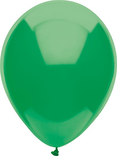 Product Cover PartyMate 71983 Made in the USA Standard Color Latex Balloons, 10-Count, Neon Green