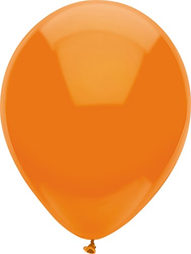 Product Cover PartyMate 71984 Made in the USA Standard Color Latex Balloons, 50-Count, Bright Orange