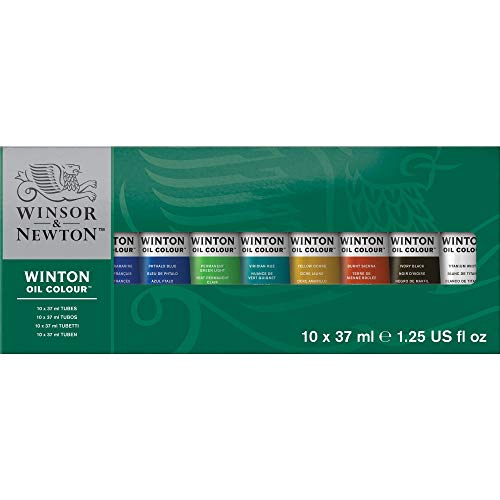 Product Cover Winsor & Newton Winton Oil Colour Paint Starter Set, Ten 37ml Tubes