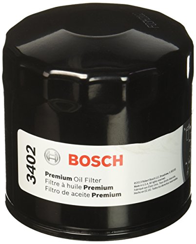 Product Cover Bosch 3402 Premium FILTECH Oil Filter for Select Chrysler, Dodge Dakota, Durango, Caravan, Ram, Ford Mustang, Jeep, Mitsubishi, Nissan Maxima, Toyota Camry, Corolla, Volkswagen, Volvo + More