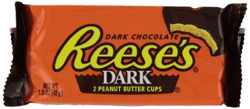 Product Cover REESE'S Peanut Butter Cups, Dark Chocolate Candy, 1.5 Ounce (Pack of 24)
