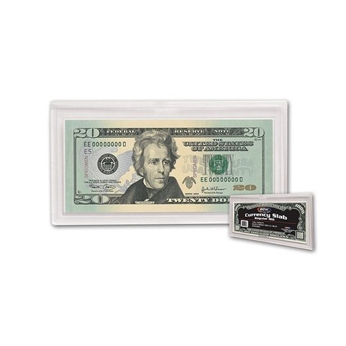 Product Cover BCW - Deluxe Currency Slab - Regular Bill - Dollar / Currency Collecting Supplies