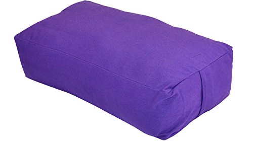 Product Cover YogaAccessories MAXSupport Deluxe Rectangular Cotton Yoga Bolster - Purple