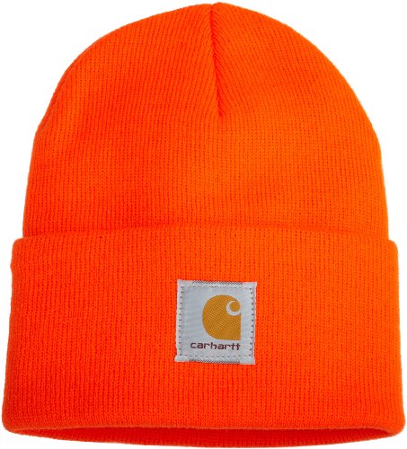 Product Cover Carhartt Men's Acrylic Watch Hat A18, Bright Orange, One Size