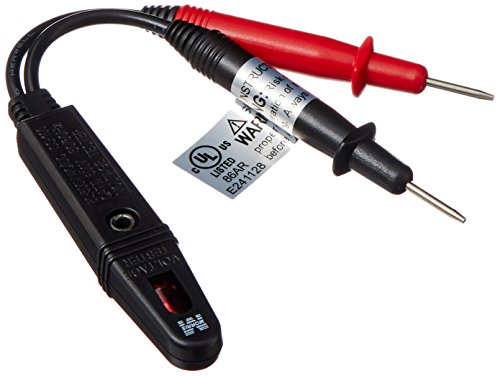 Product Cover Morris Products Circuit Tester - 80-500 Volts AC/DC - Economy Twin Lead Tester - for Testing Switches, Outlets, Electrical Devices - Blister Packed - cULus Listed - 1 Piece