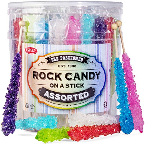 Product Cover Extra Large Rock Candy Sticks - Candy Buffet - 36 Espeez Assorted Sticks - For Birthdays, Weddings, Receptions, Bridal and Baby Showers