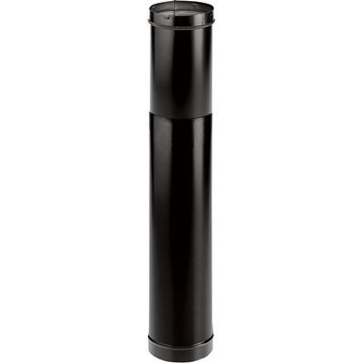 Product Cover 6'' DuraBlack Telescoping Black Stove Pipe Length - 1647