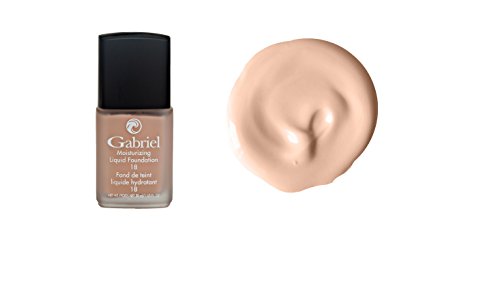 Product Cover Gabriel Cosmetics, Foundation Liquid (Pale Ivory), 1 Fl Oz, Moisturizing, Natural, Paraben Free, Vegan, Gluten-free, Cruelty-free, Non GMO, Infused with Vitamins A & E, Full coverage.