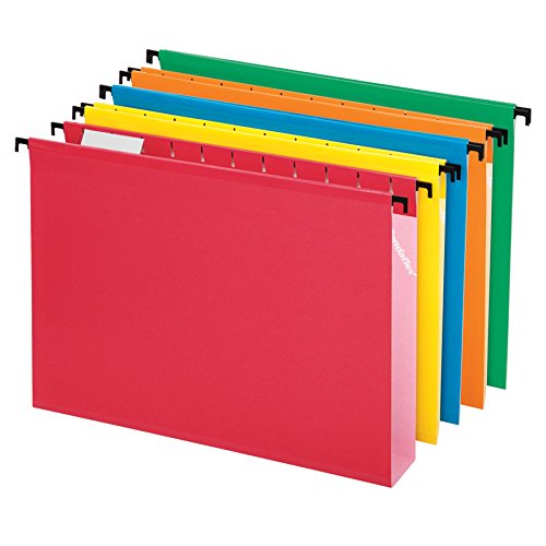 Product Cover Pendaflex SureHook Extra Capacity Reinforced Hanging Folders, Letter Size, Assorted Colors, Total of 20 Folders per Box (6152X2 ASST)