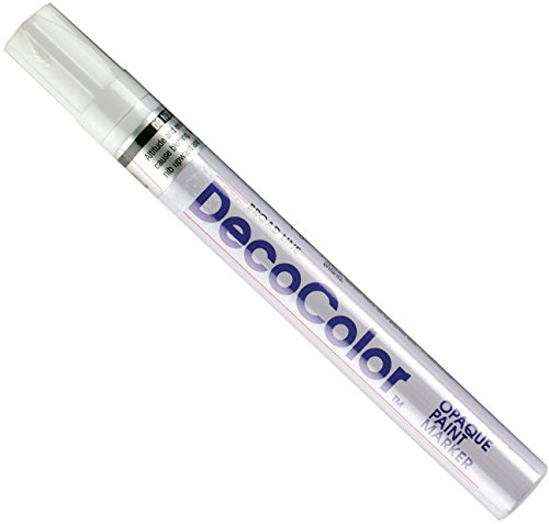 Product Cover UCHIDA OF AMERICA Corp UCH300S0 300S-0 Decocolor Broad Opaque Oil-Based Paint Marker Open Stock, White