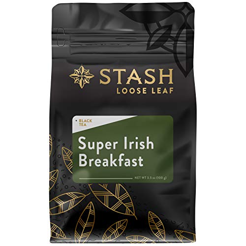 Product Cover Stash Tea Super Irish Breakfast Loose Leaf Tea 3.5 Ounce Pouch Loose Leaf Premium Herbal Tea for Use with Tea Infusers Tea Strainers or Teapots, Drink Hot or Iced, Sweetened or Plain